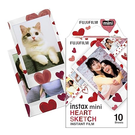 FUJIFILM INSTAX MINI HEART SKETCH SHEET 10 CARTRIDGE thumbnail 5