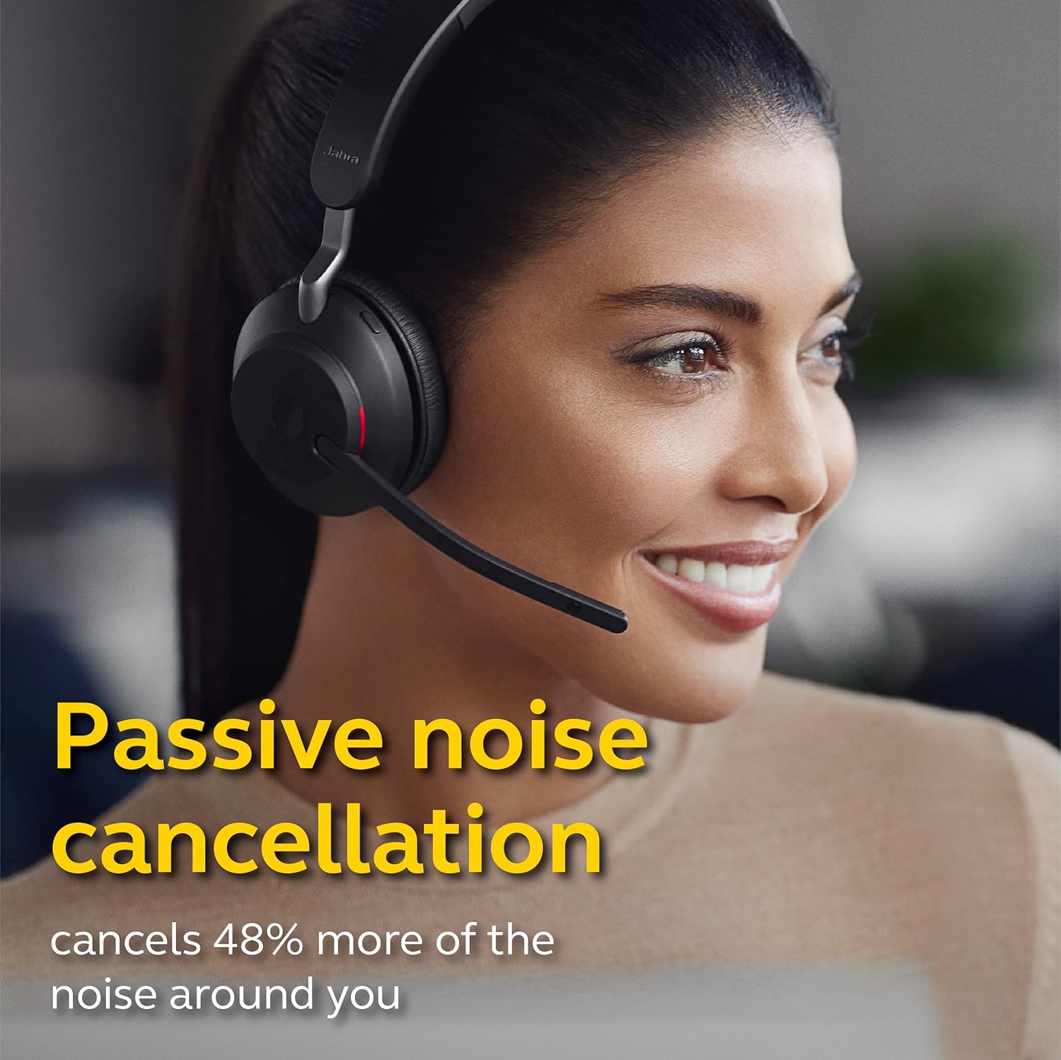 JABRA EVOLVE 2 65MS STEREO WIRELESS HEADSET USB A BLACK 26599-999-999 thumbnail 2