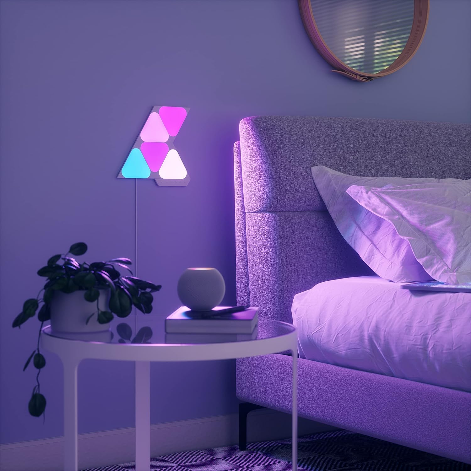 NANOLEAF SHAPES TRIANGLE MINI STARTER KIT WHITE 5 PACK thumbnail 4