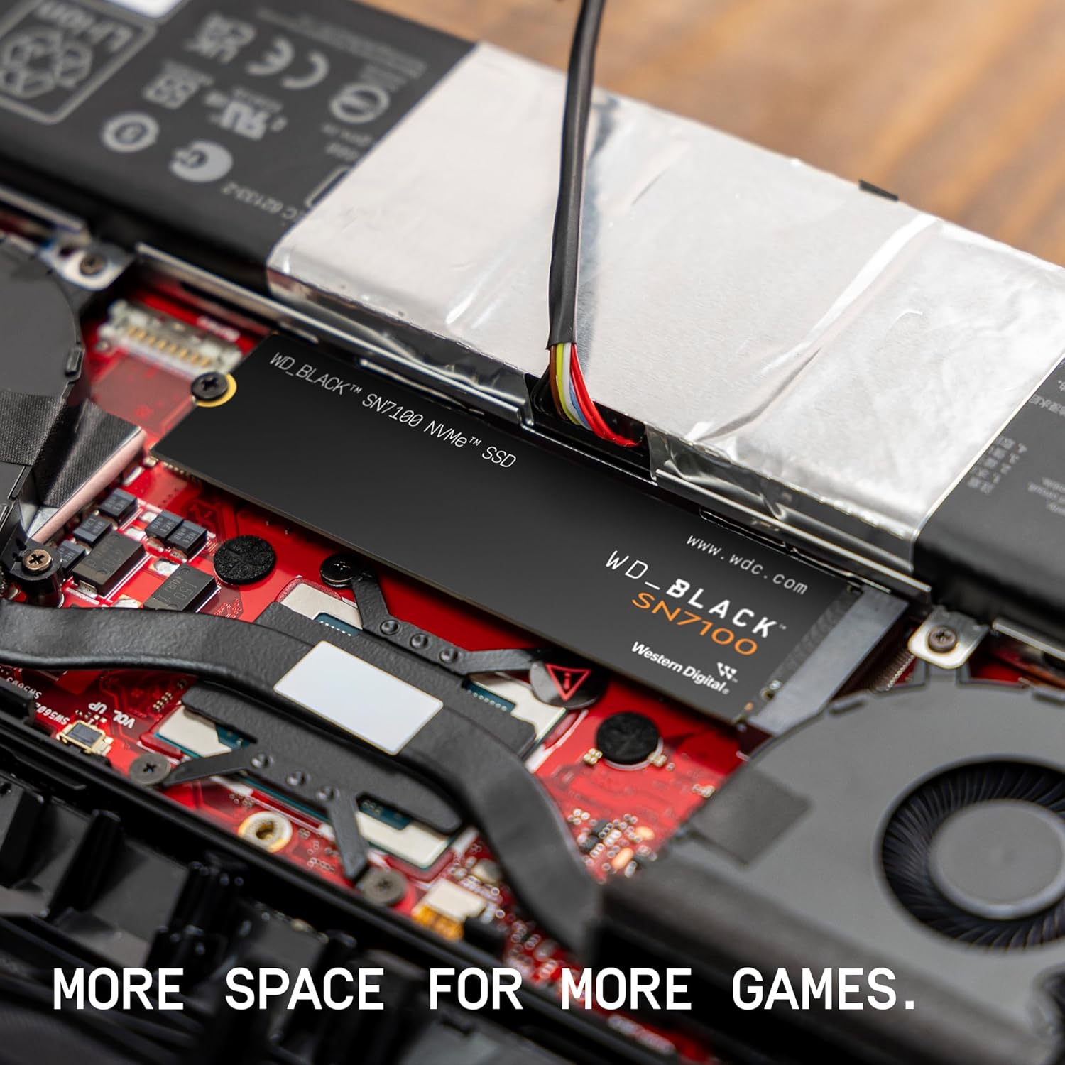 WD INTERNAL GAME DRIVE SN7100 2TB SSD NVME M.2 2280 GEN 4 7250MB/S BLACK WDS200T4X0E-00CJA0 thumbnail 3