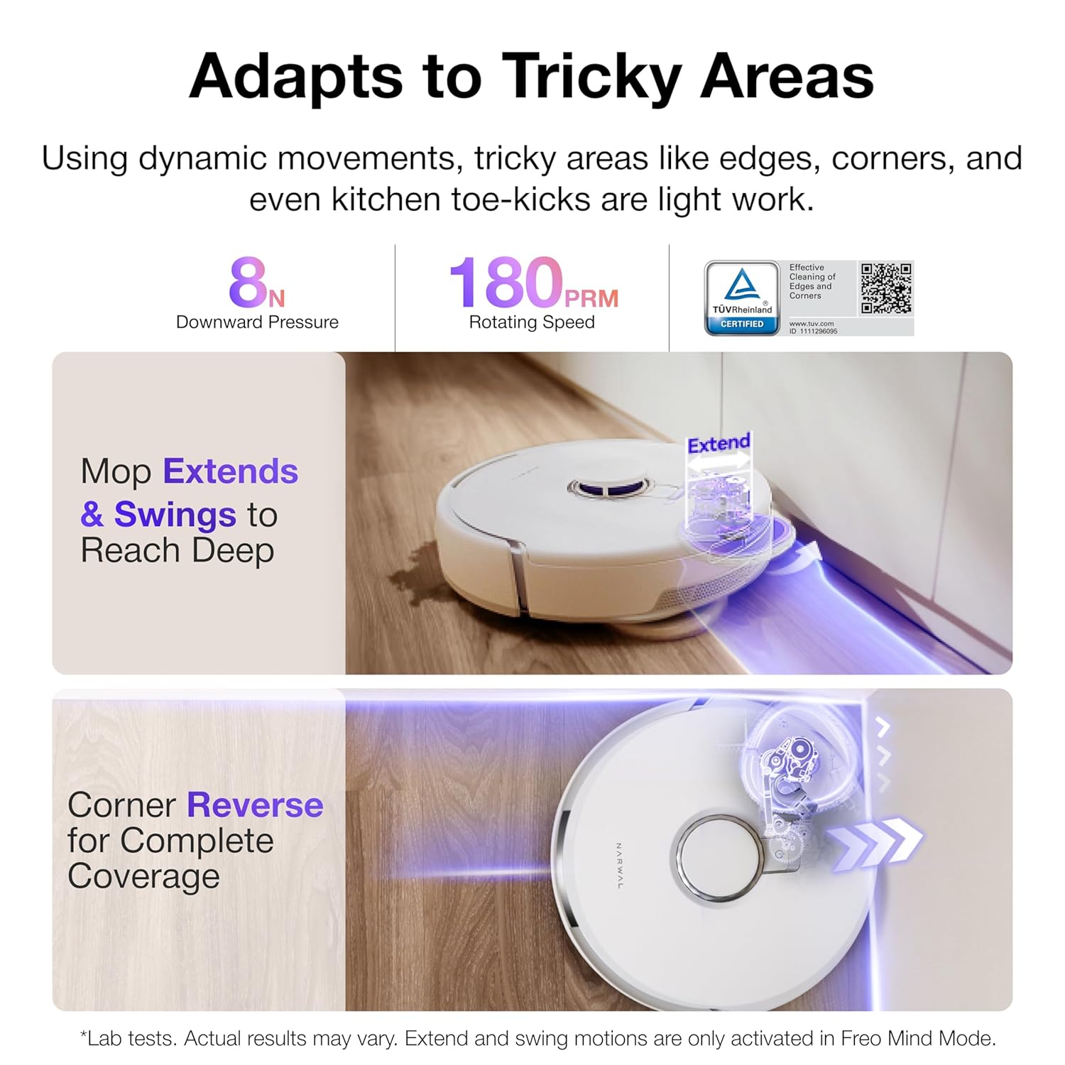 NARWAL FREO X10 PRO ROBOT VACUUM AND MOP COMBO WHITE NRL-RC-FREO-X10PRO-WHI thumbnail 3