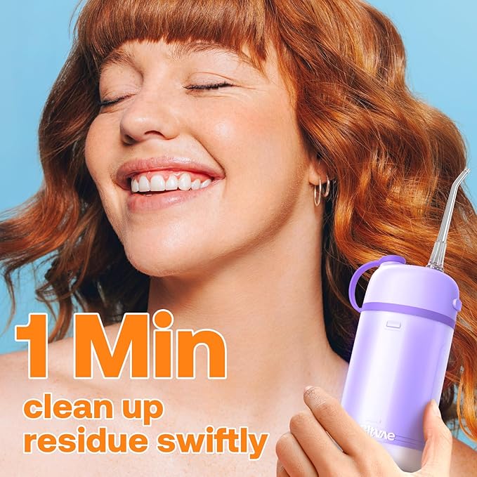BITVAE WATER FLOSSER P1 CORDLESS PORTABLE MINI ORAL IRRIGATOR WHITE BV-P1 thumbnail 3