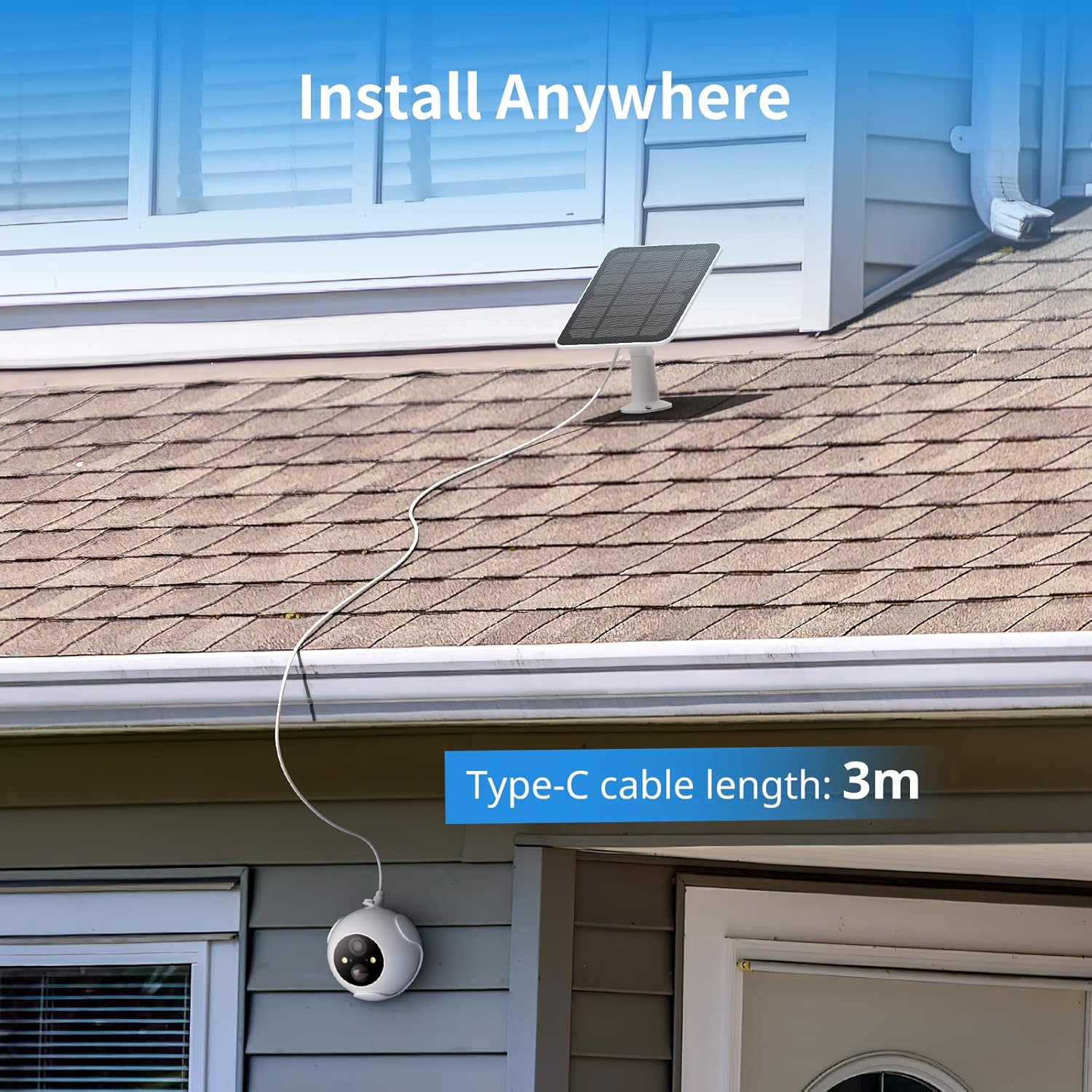 SWITCHBOT SOLAR PANEL FOR OUTDOOR SPOTLIGHT CAM W3303400 thumbnail 6
