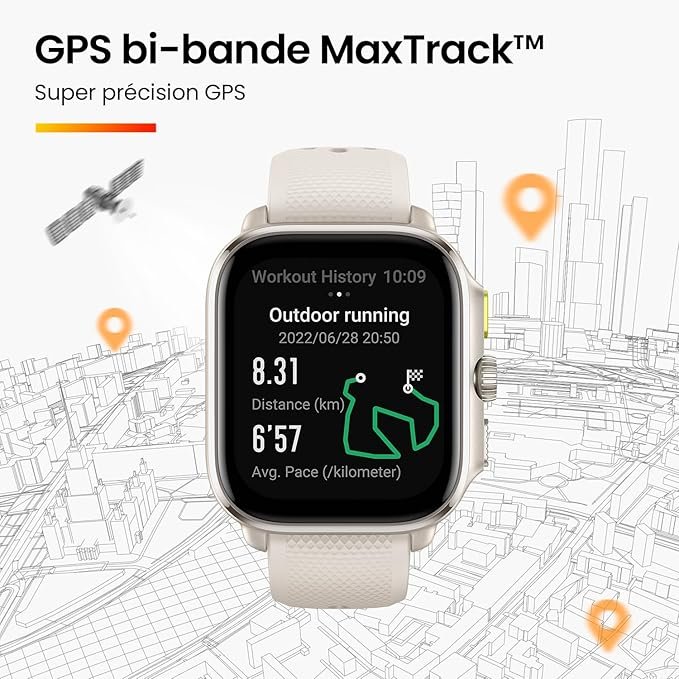Amazfit Cheetah 47mm Smart Watch (Square, A2294) - Winner Champagne, GPS, Fitness Tracking thumbnail 5