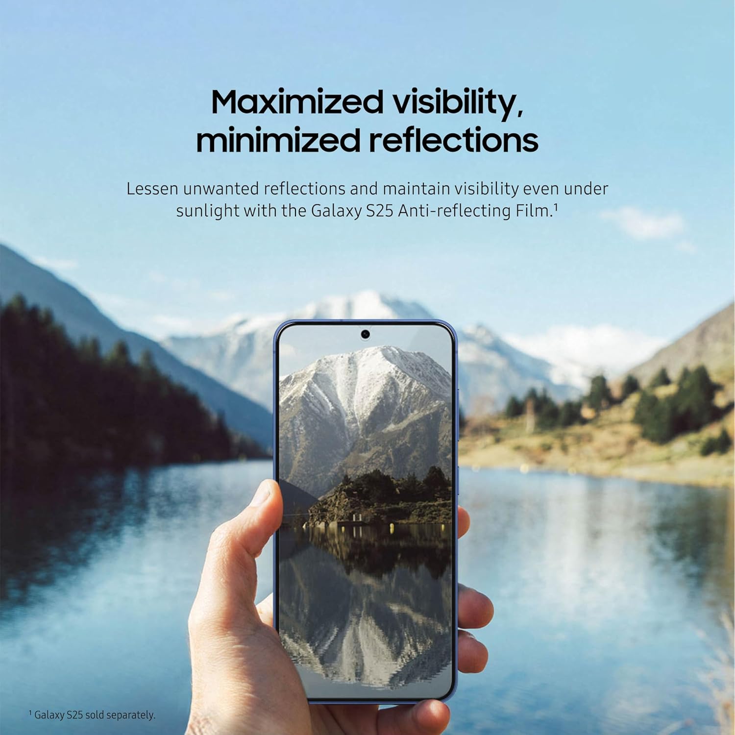 SAMSUNG GALXY S25 ANTI-REFLECTING FILM CLEAR EF-US931CTEGWW thumbnail 3
