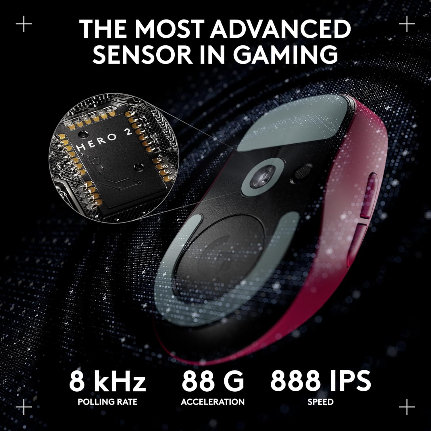 LOGITECH PRO X SUPER LIGHT WIRELESS MOUSE MAGENTA 910-006799 thumbnail 5