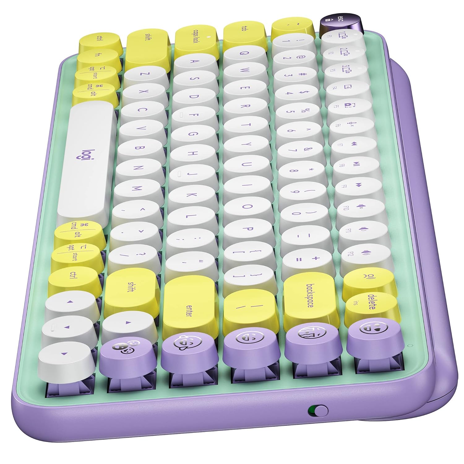 LOGITECH POP WIRELESS MECHANICAL EMOJI KEYBOARD DAY DREAM MINT 920-010817 thumbnail 5