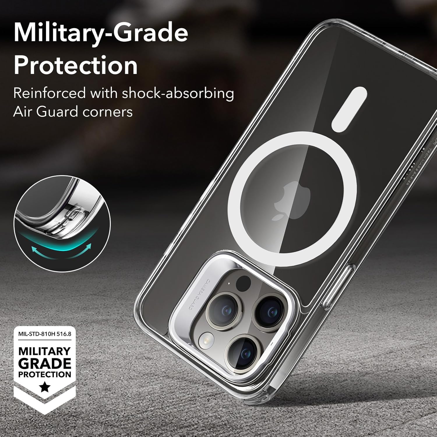 ESR IPHONE 15 PRO CLEAR CASE WITH MAGSAFE thumbnail 4