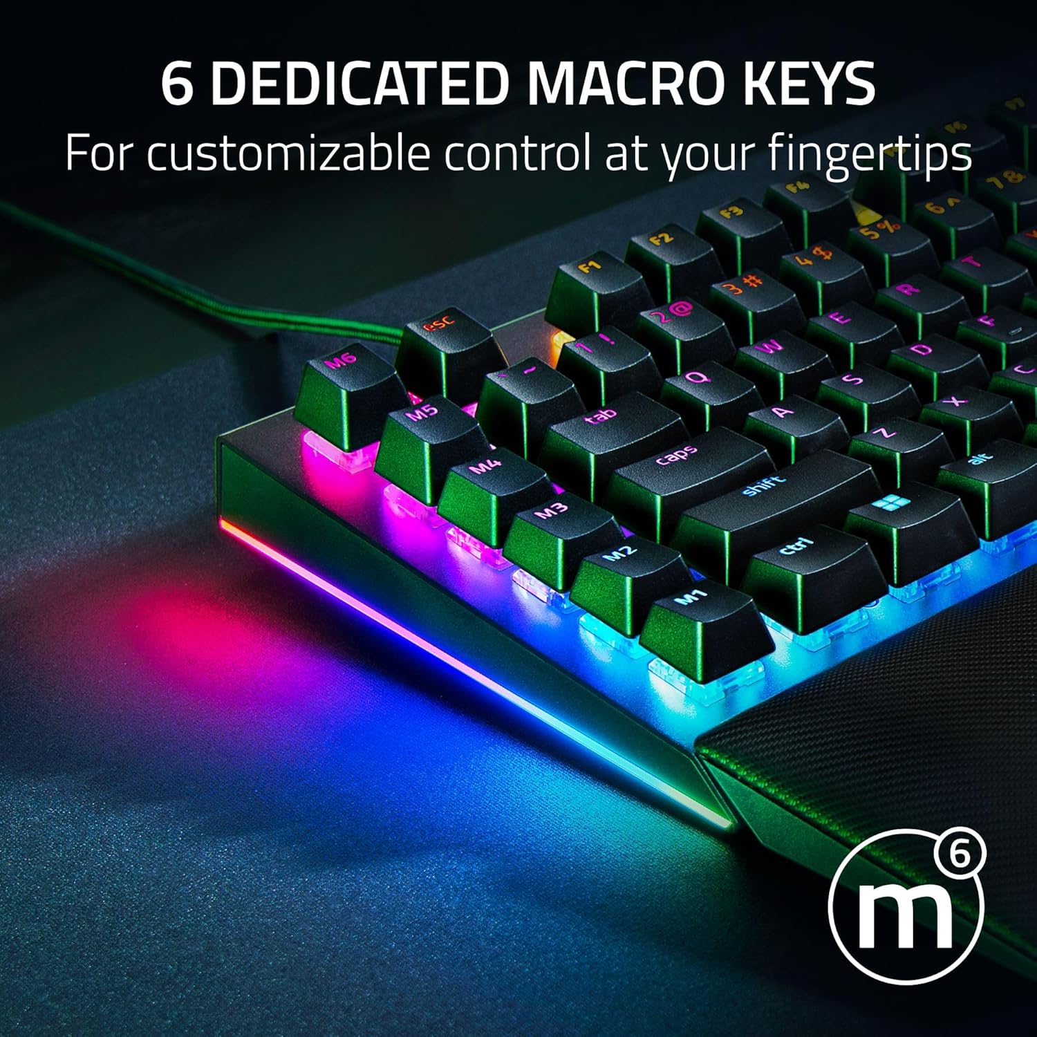 RAZER BLACKWIDOW V4 KEYBOARD YELLOW SWITCH LAYOUT FRML RZ03-04691800-R3M1 thumbnail 5