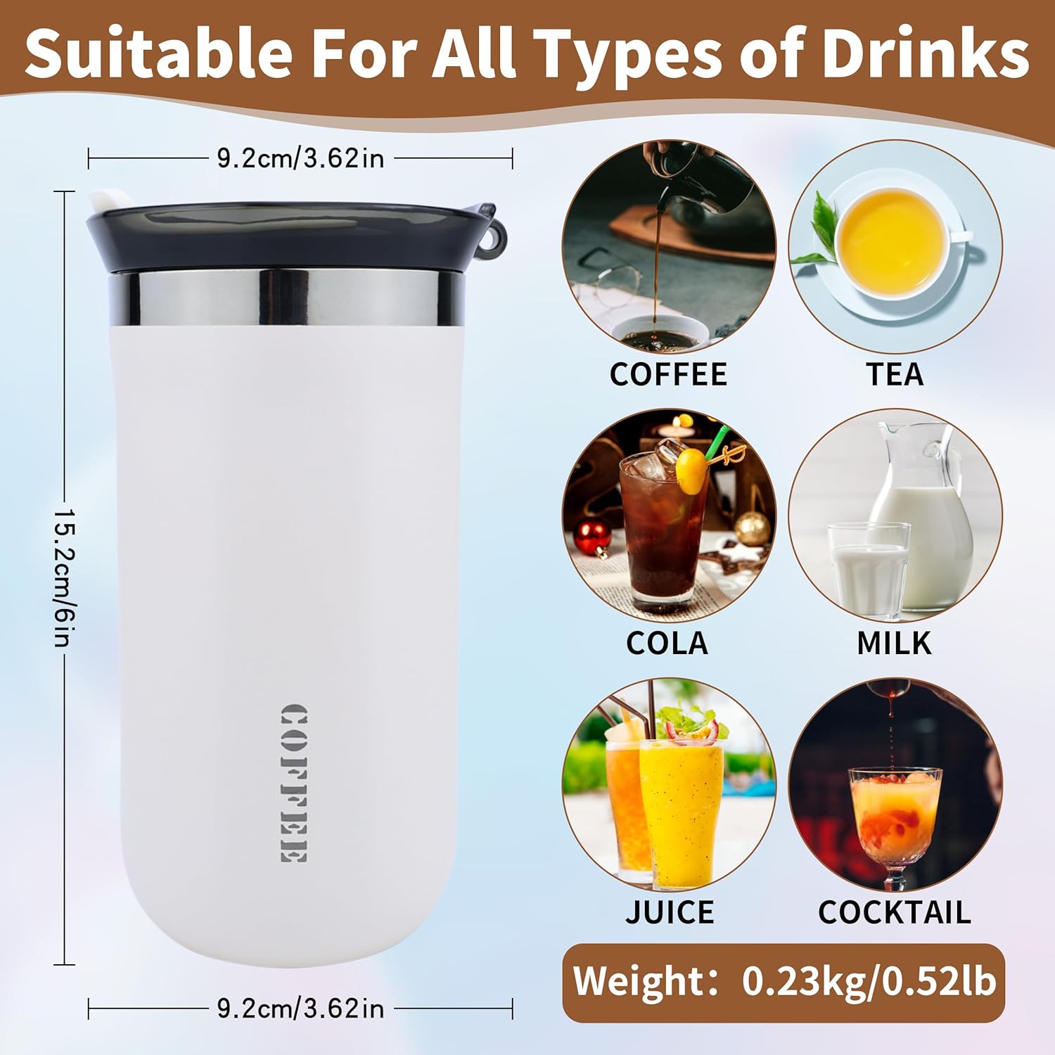 COFFEE CUP 350ML WHITE thumbnail 5