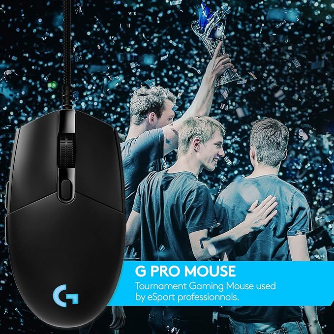 LOGITECH G PRO HERO WIRED GAMING MOUSE BLACK 910005441 thumbnail 5