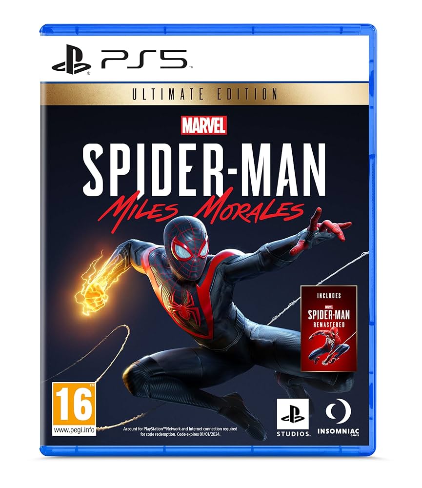 SONY PS5 MARVEL ULTIMATE SPIDER MAN MILES MORALES GAMING CD PPSA-01461