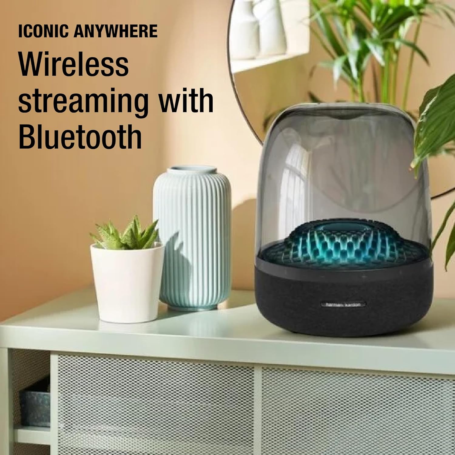 HARMAN KARDON AURA STUDIO 4 BLUETOOTH SPEAKER GRAY thumbnail 3