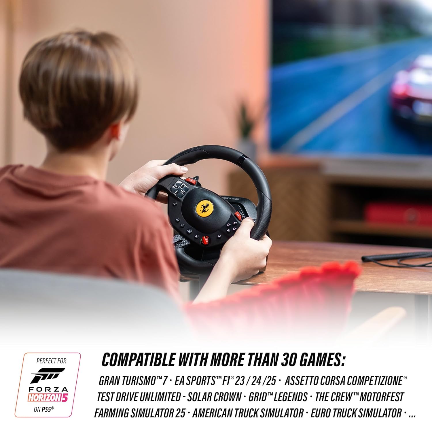 THRUSTMASTER T98 FERRARI 296GTB FOR PS5/PS4 thumbnail 6