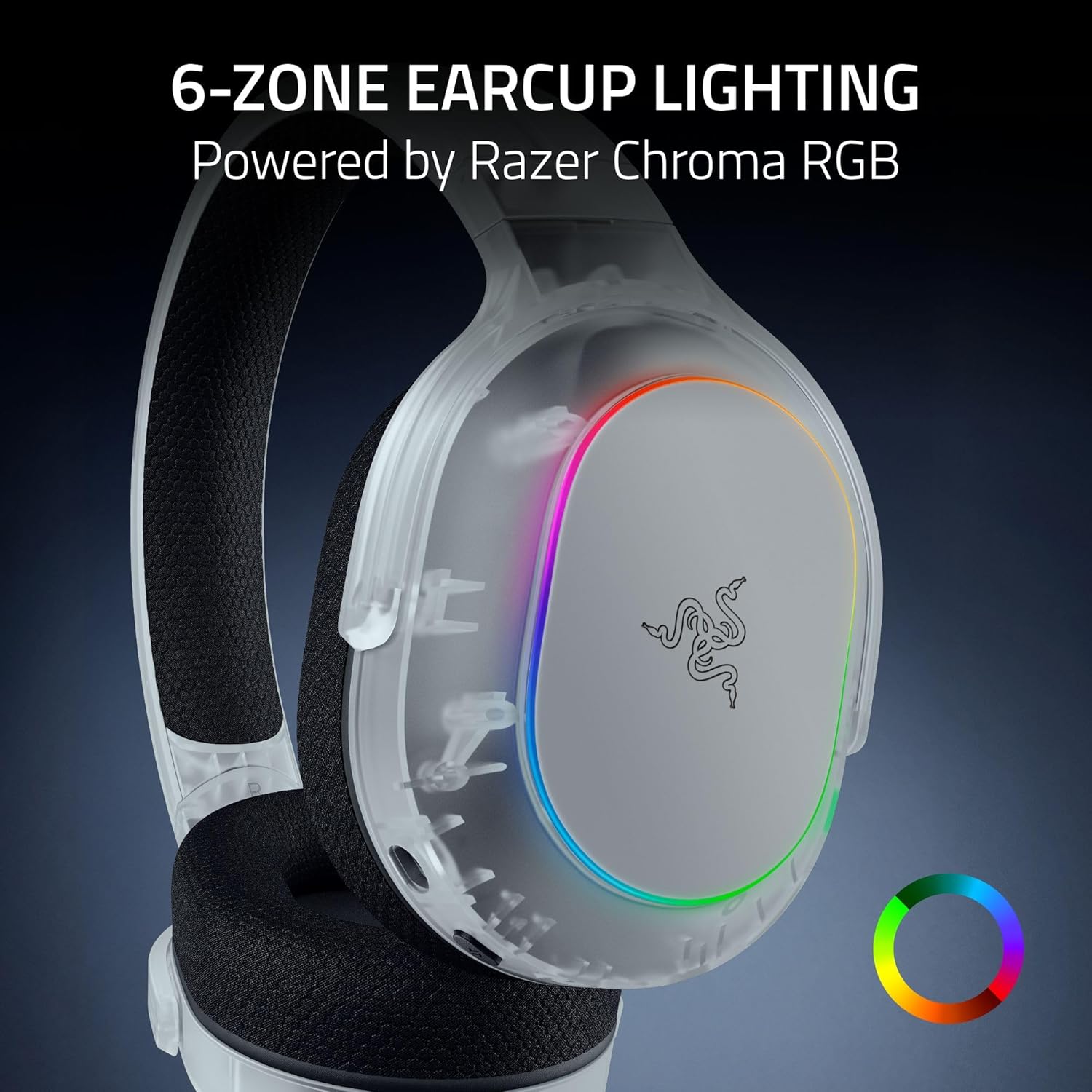 RAZER BARRACUDA X CHROMA WIRELESS GAMING HEADSET PHANTOM WHITE RZ04-05220400-R3M1 thumbnail 6