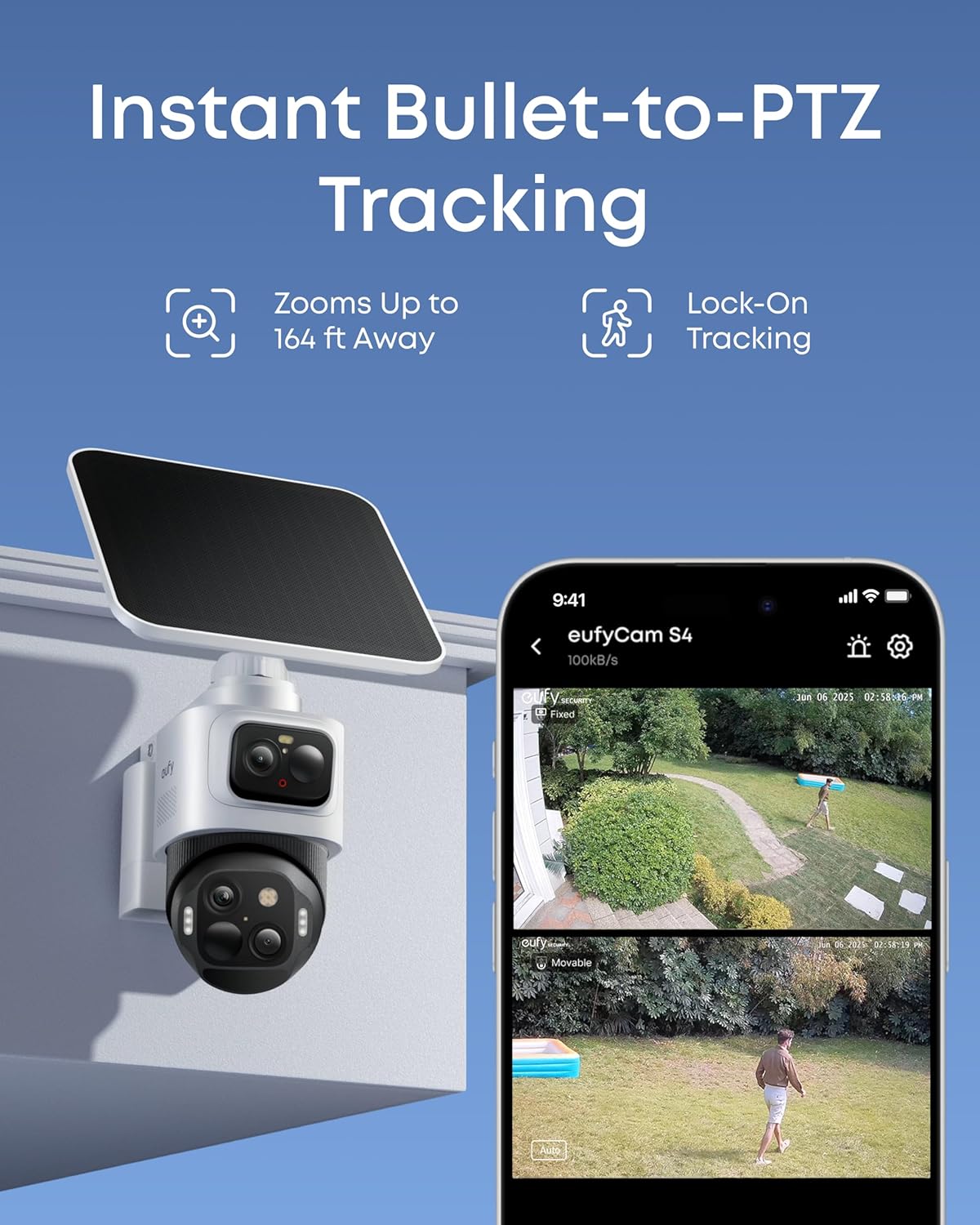 ANKER EUFY SOLOCAM S4 4K BULLET IP SECURITY CAMERA INDOOR & OUTDOOR T81723W1 thumbnail 4