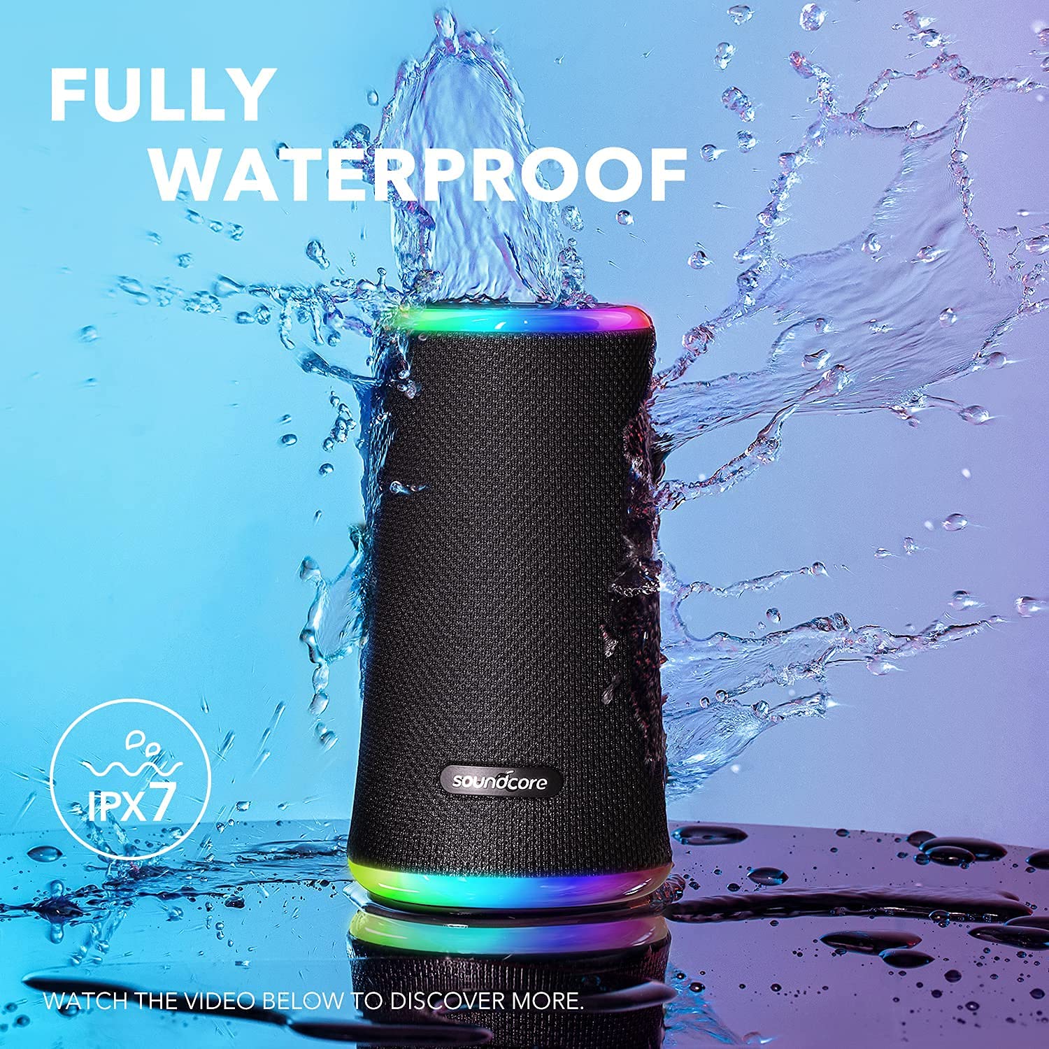 ANKER SOUNDCORE FLARE 2 SPEAKER BLACK BLUE A31650J1 thumbnail 5
