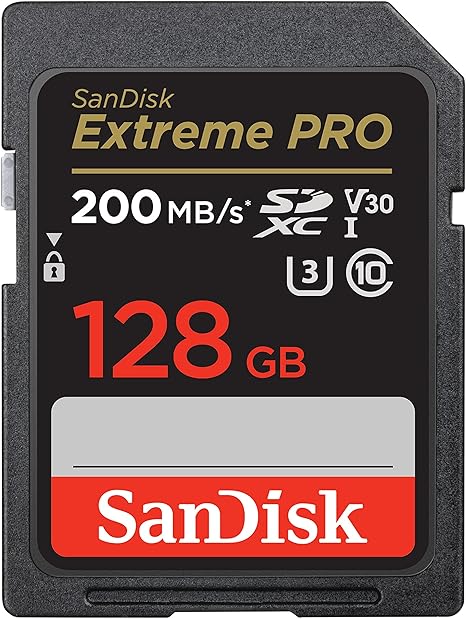 SANDISK EXTREME PRO 128GB 200MB/S 4K UHD SDSDXXD-128G-GN4IN