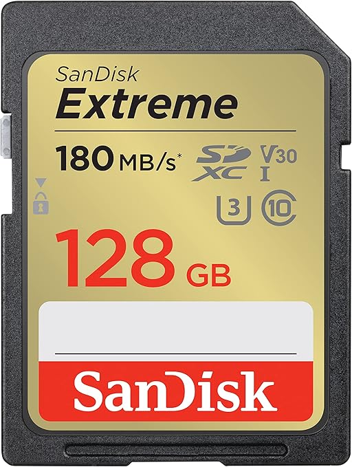 SANDISK EXTREME UHS-I CARD 128GB 180MB/S SDSDXVA-128G-GNCIN