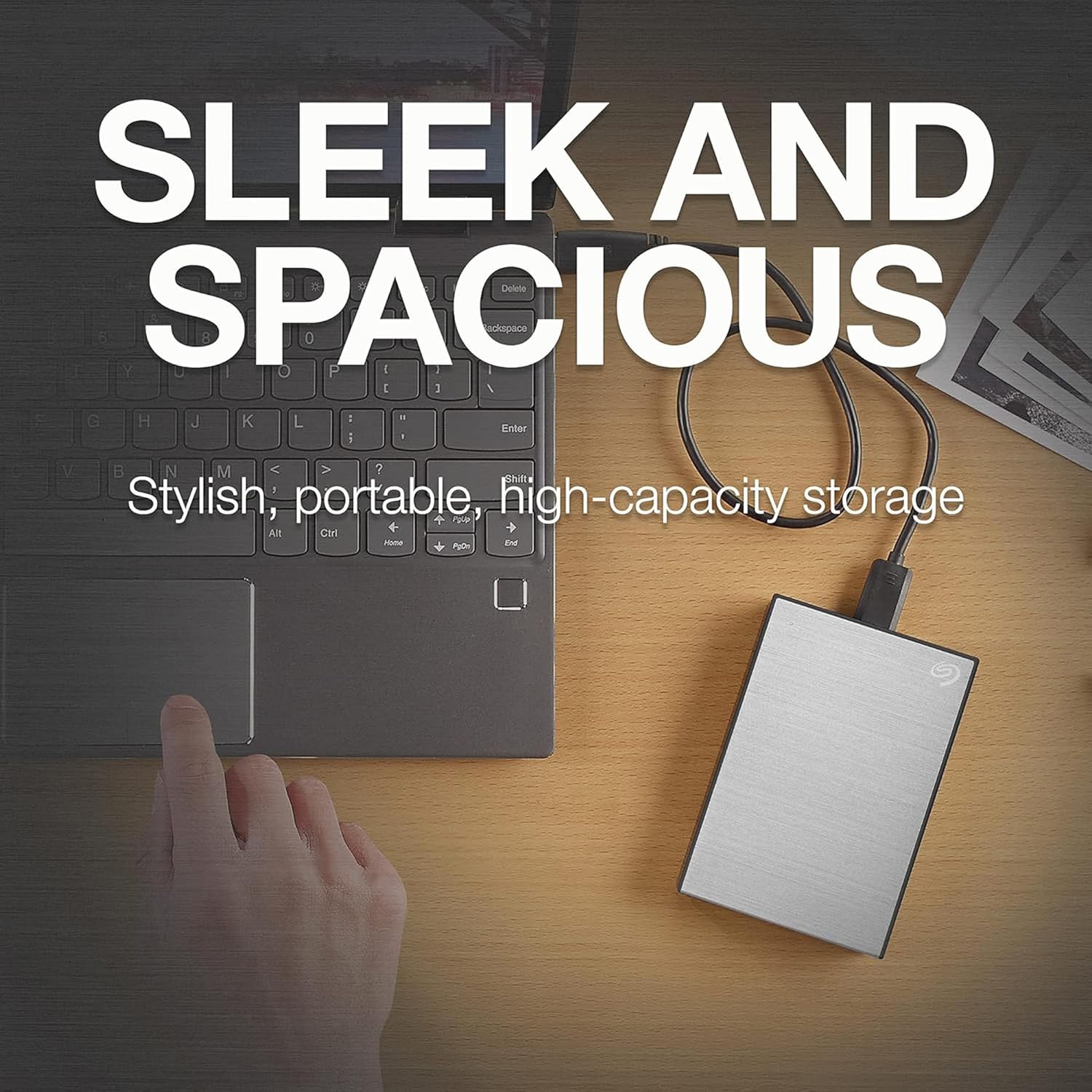 SEAGATE ONE TOUCH 1TB EXTERNAL HD USB 3.0 PASSWORD PROTECTION SILVER STKY1000401 thumbnail 4