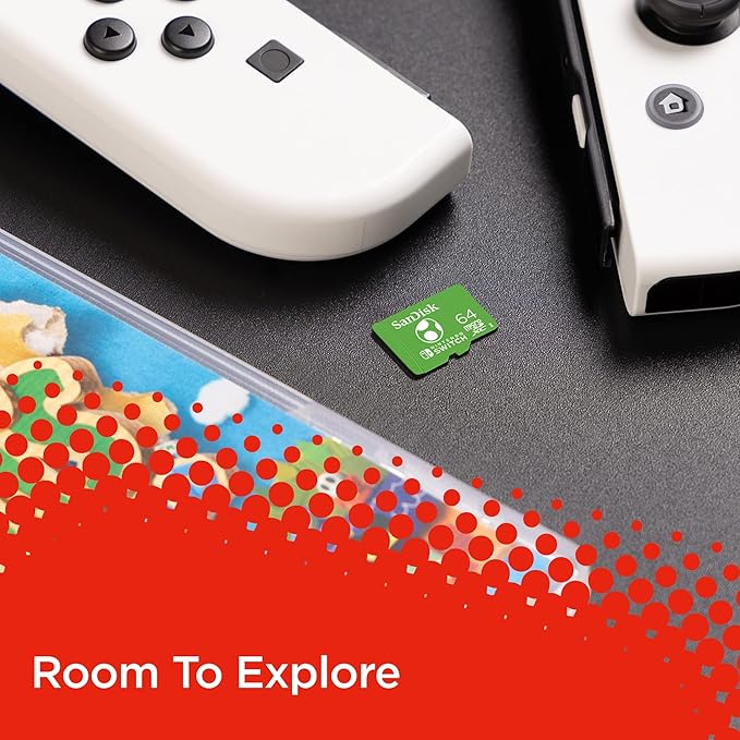 SANDISK NINTENDO SWITCH MICROSDXC 100/60 MB/s 64GB SDSQXAT-064G-GNCZN thumbnail 3