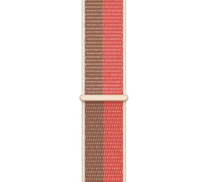 APPLE IWATCH 45MM PINK POMELO/TAN SPORT LOOP BAND ML303 thumbnail 2