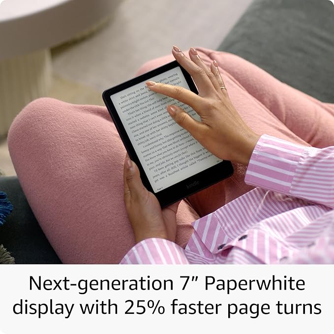 AMAZON KINDLE PAPER 12TH GENERATION SIGNATURE EDITION 32GB METALLIC RASPBERRY thumbnail 4