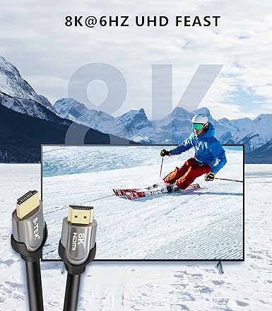 S-TEK HDMI CABLE 8K 3 MTR thumbnail 6
