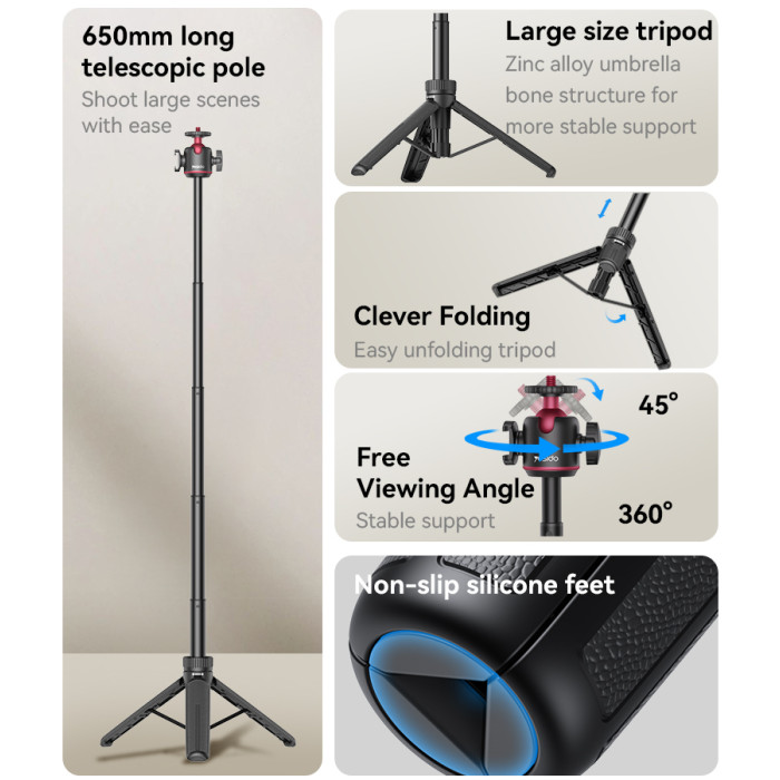 YESIDO TRIPOD LEG STAND BLACK SF26 thumbnail 4
