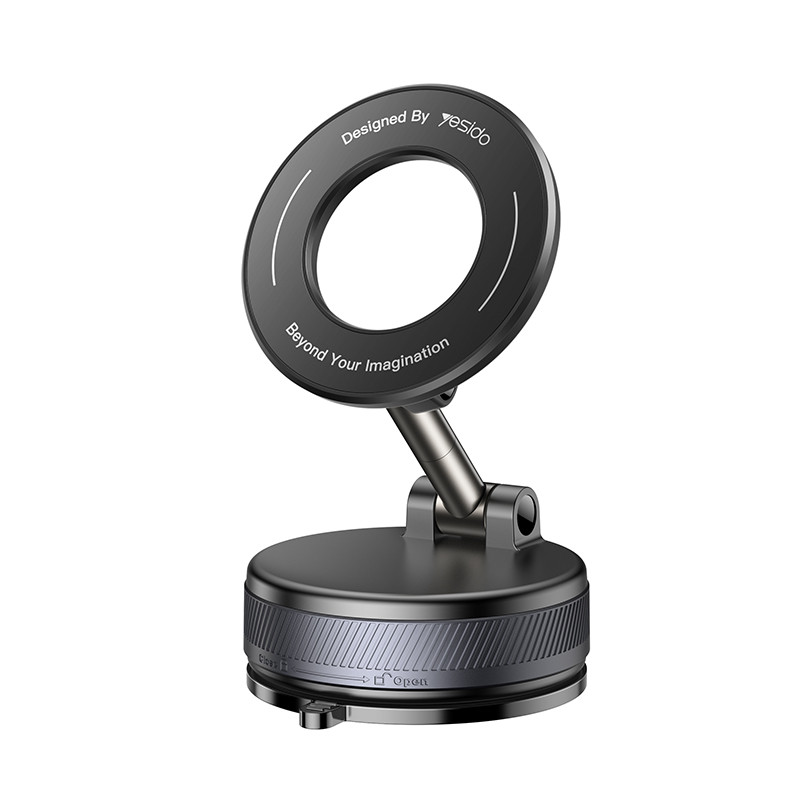 YESIDO MECHANICAL VACUUM MAGSAFE HOLDER BLACK C228