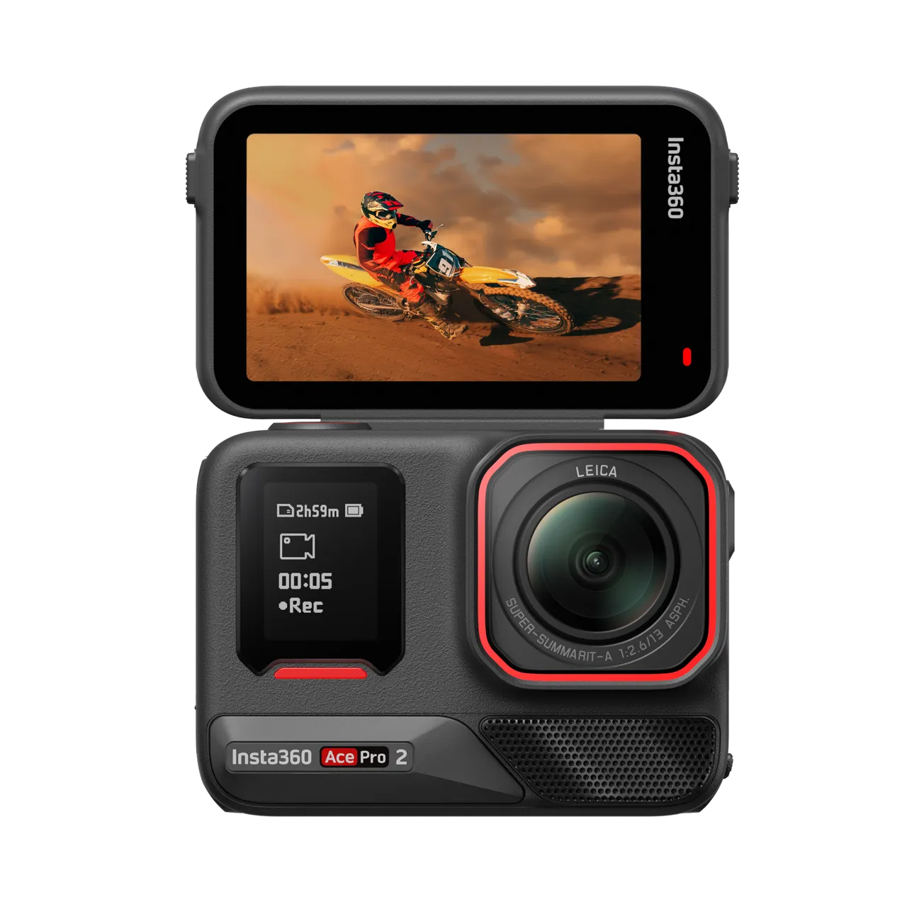 INSTA 360 ACE PRO 2 8K AI-POWERED ACTION CAMERA WITH DUAL BATTERY BUNDLE BLACK CINSBBGA