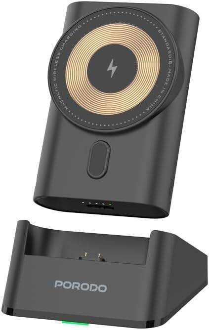 PORODO 5200MAH INTEGRATED TYPE C MAGSAFE POWERBANK BLACK PD-PBFCH062-BK