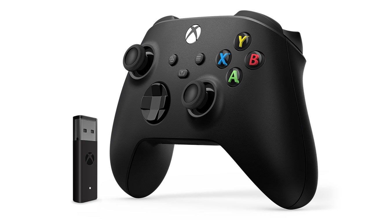 Xbox Controller + Wireless Adapter for Windows Black