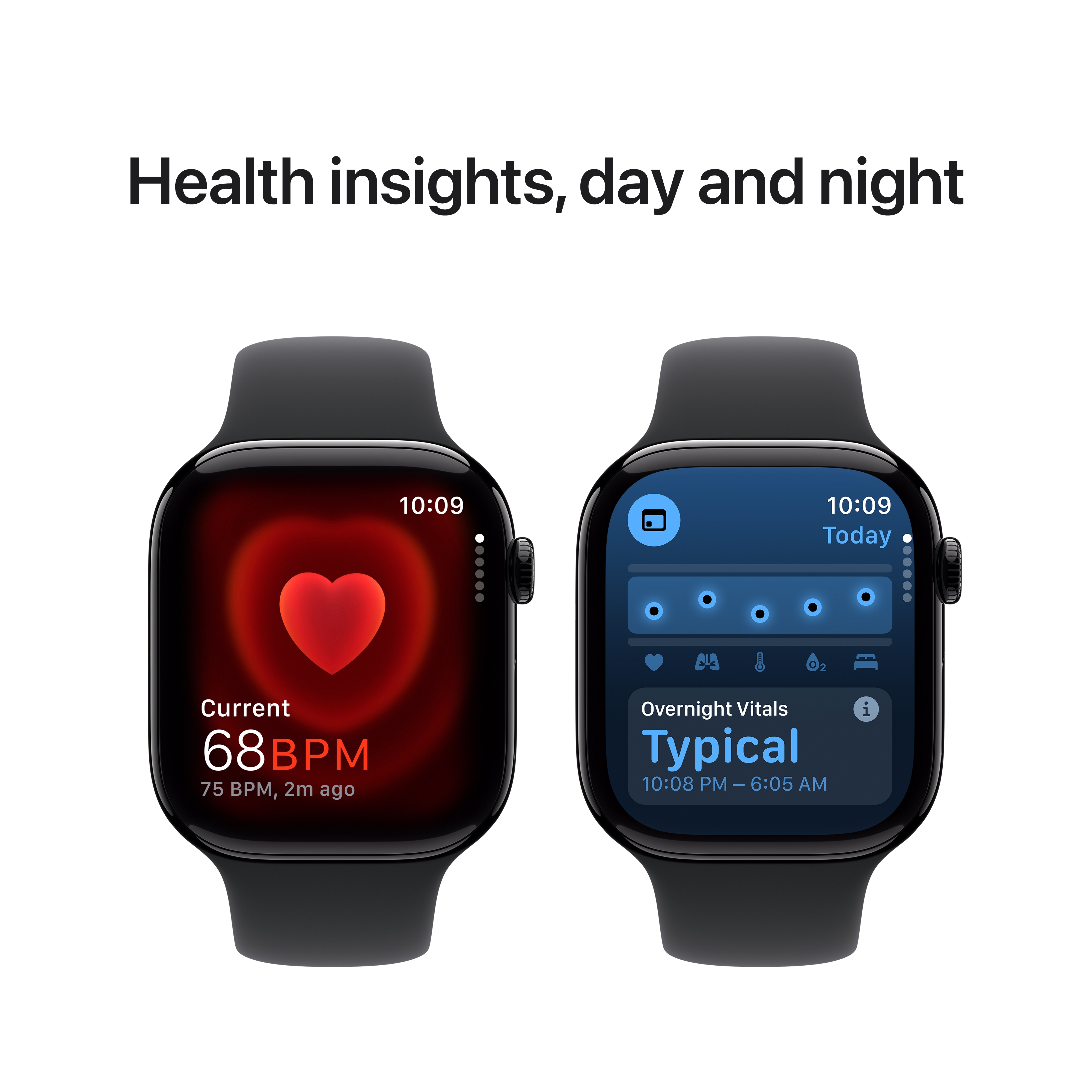 APPLE WATCH SERIES 10 46MM GPS JET BLACK ALUMINIUM WITH BLACK SPORT BAND MWX13 thumbnail 5