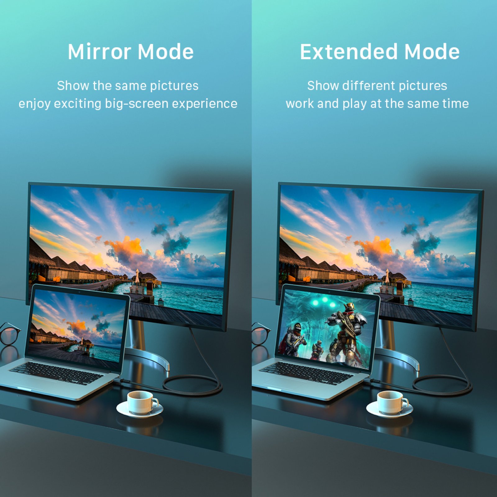 BLUPEBBLE 8K PREMIUM HDMI 2.1 CABLE ALUMINUM HOUSING SUPPORT 8K/60HZ BLACK thumbnail 5