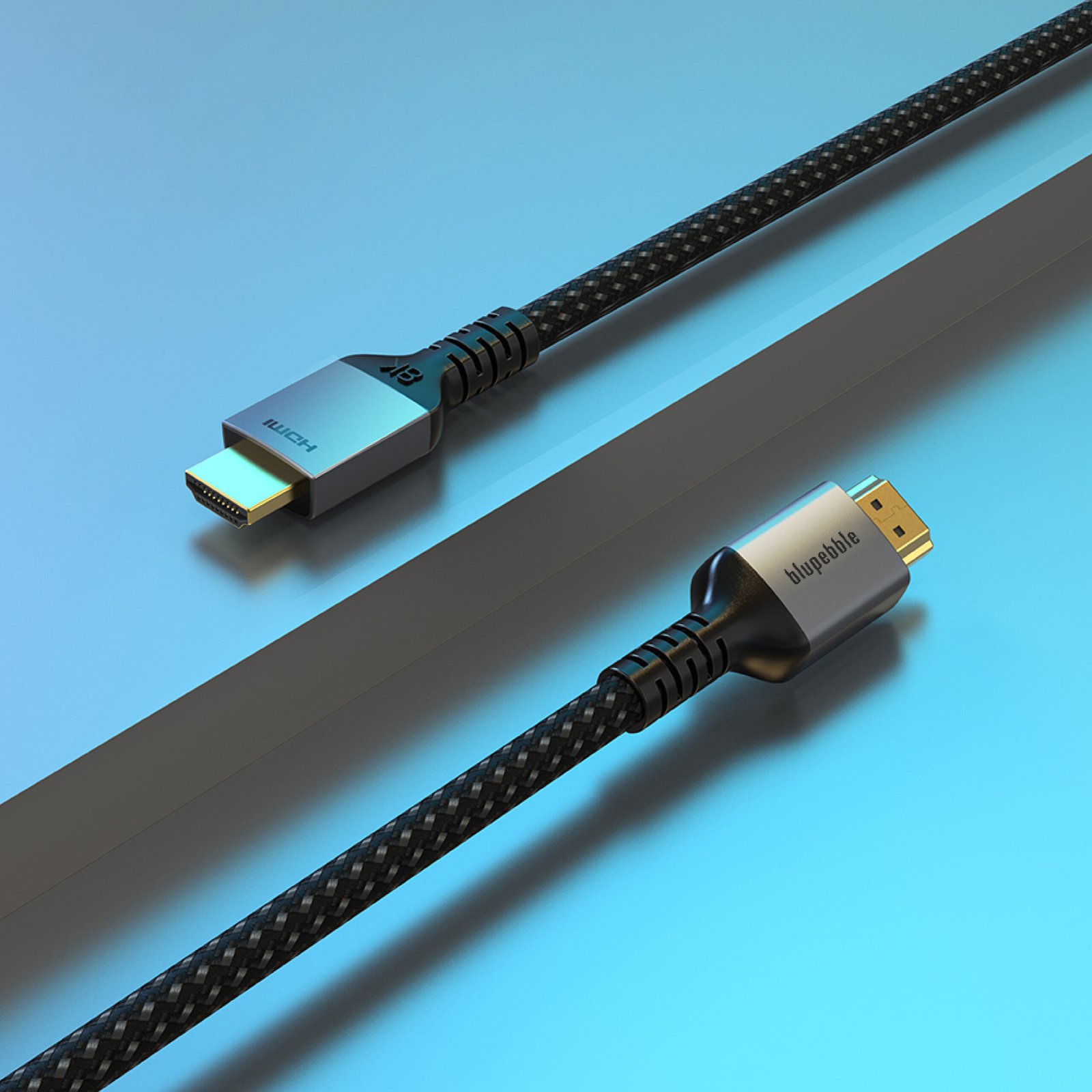 BLUPEBBLE 8K PREMIUM HDMI 2.1 CABLE ALUMINUM HOUSING SUPPORT 8K/60HZ BLACK thumbnail 3
