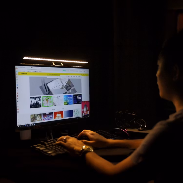 PORODO LUMAVIEW FULL HD WEBCAM  DESK LIGHT GREY PDWBCMGY thumbnail 5