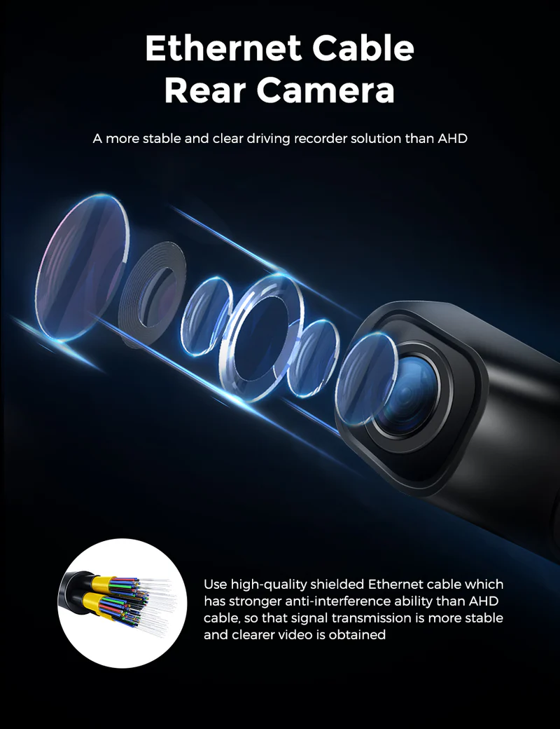 AZDOME 4K Front and Rear Dash Camera Kit with 3.19-Inch Screen, IR Night Vision, 24H Parking Mode - M550 thumbnail 4