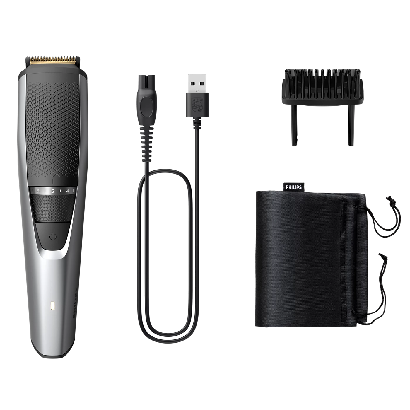 PHILIPS BEARD TRIMMER 3000 SERIES FAST AND PRECISE TRIM BLACK BT323215