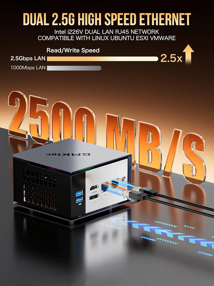 GMKTEC EVO X1 A POWERFUL AMD RYZEN AI 9 HX370 MINI PC EVO-X1 32+1TB thumbnail 6