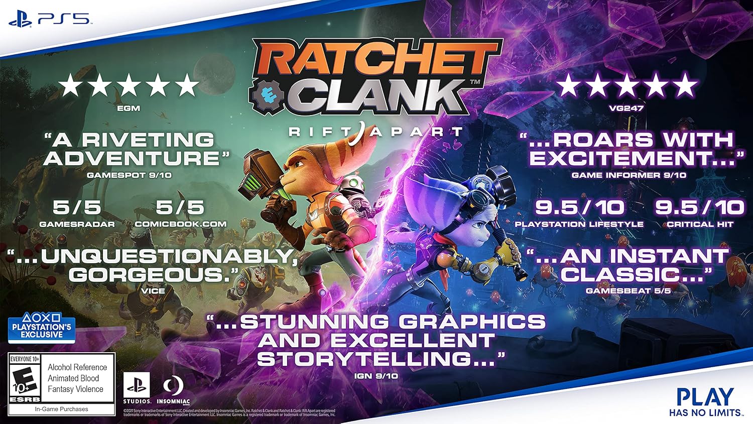 SONY PS5 RATCHET CLANK GAMING CD PPSA01474 thumbnail 2