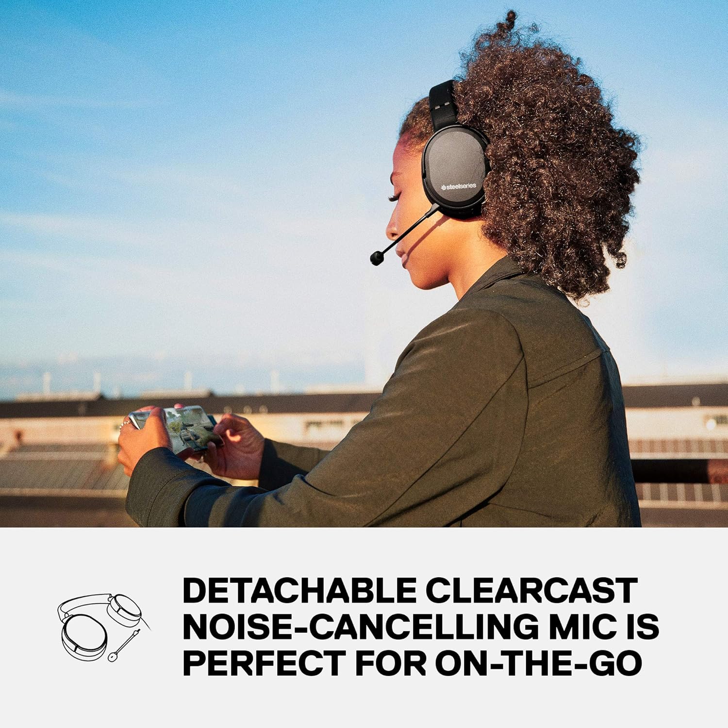 STEELSERIES ARCTIS 1 FOR PS5 WIRELESS GAMING HEADSET 61519 thumbnail 5