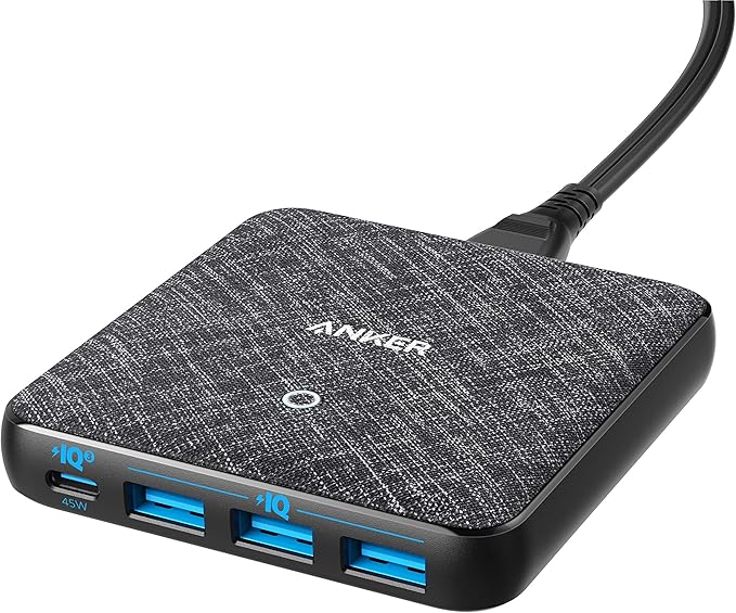 ANKER POWERPORT PD+4 BLACK A2045K11