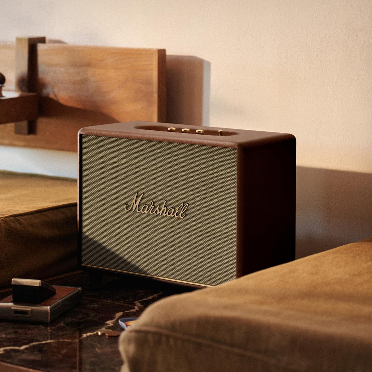 MARSHALL WOBURN III PORTABLE BLUETOOTH SPEAKER BROWN WOBURNBT III BR thumbnail 2