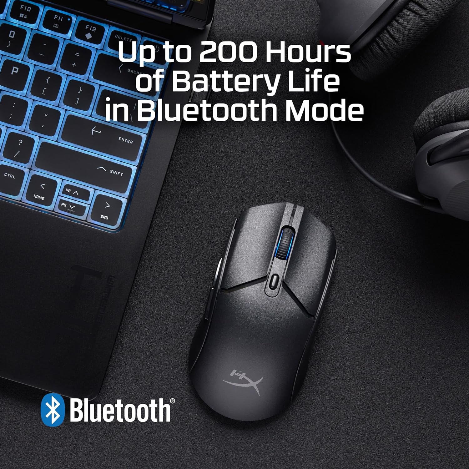 HYPERX PLUSEFIRE HASTE 2 CORE WIRELESS GAMING MOUSE BLACK 8R2E6AA thumbnail 4
