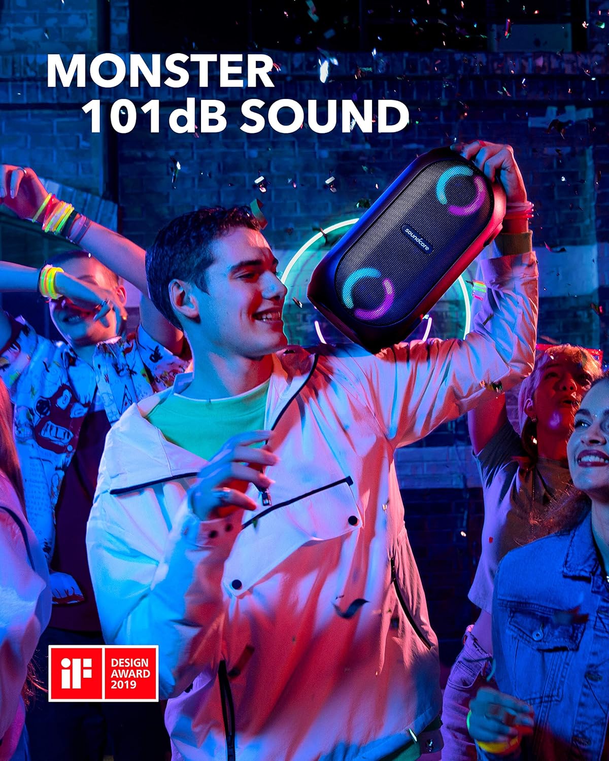 ANKER RAVE PARTY CAST WIRELESS PART SPEAKER 80W BLACK A3390H12 thumbnail 2