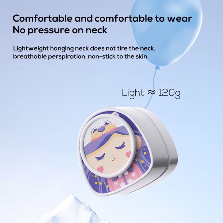 PORODO LIFESTYLE KIDS PORTABLE NECK FAN PURPLE PD-LSHFAN-PU thumbnail 2