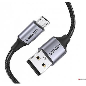 UGREEN USB 2.0 A TO MICRO USB CABLE NICKEL PLATING ALUMINUM BRAID 3M BLACK 60403