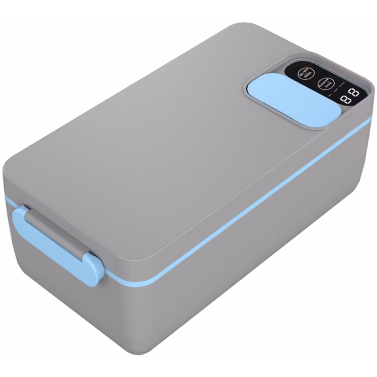 POWEROLOGY LUMO PORTABLE HEATED LUNCH BOX GREY BLUE PLBF818GYBL thumbnail 3