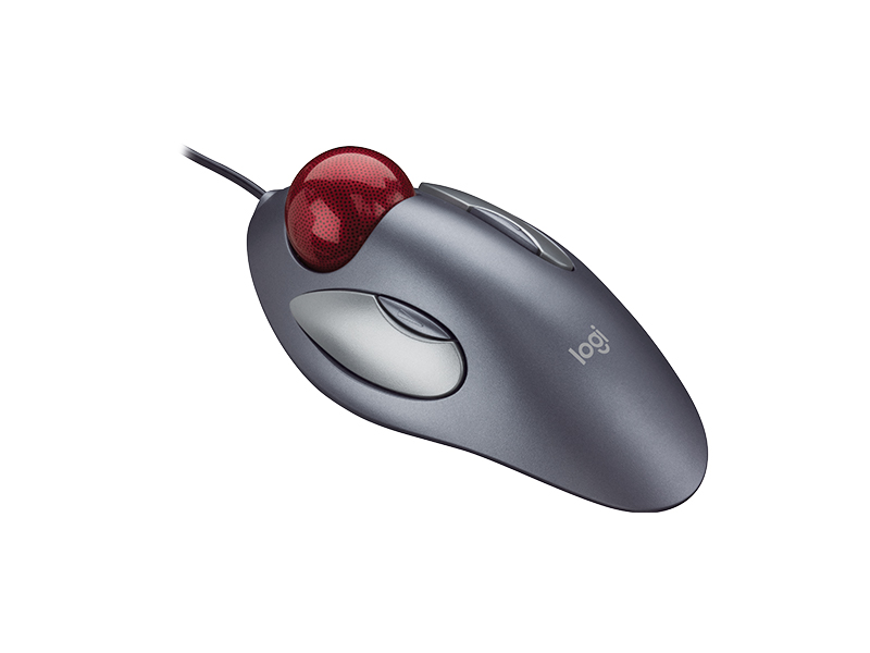 LOGITECH TRACKMAN CORDED TRACKBALL MOUSE 910-000808